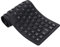 PUSOKEI Flexible Silikon-Tastatur, USB-Kabel, Leise, Weiche, Komfortable Tastatur, Wasserdicht, Faltbar, Tragbar, Staubdicht, ölbeständig, für PC-Laptop-Notebook(Schwarz)