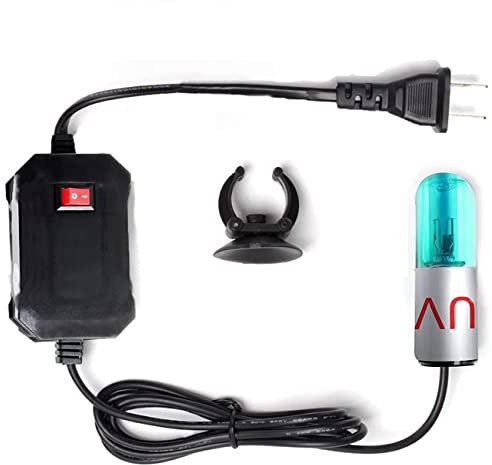 3W Aquarium Clean Light Fish Tank Algae Clean Light Green Water Clean Fish Tank Water Clean Lamp for Sump Pond Filter Tank