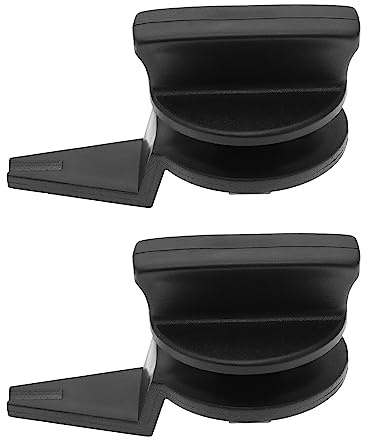 Create idea 2 Set Clips de Support Bouton de Protection Triangulaire d'avertissement 1J0867467 3C9867467 1J0867468 3C9867468 Compatible avec Touran Compatible avec Bora Plastique, Noir