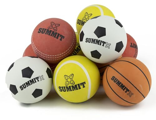 SPORTSPET SUMMIT Super Bounce 10 Pack with Mesh Drawstring Carry Bag (60mm)