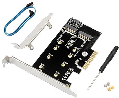 Hsthe Sea Pcie M.2 Adapter NGFF till SATA Adapter PCI-e 3.0 x 4 Host Controller Expansion Card