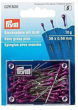 Stecknadel mit Griff 0,58x38 mm silberfarbig violett 10 g 028800