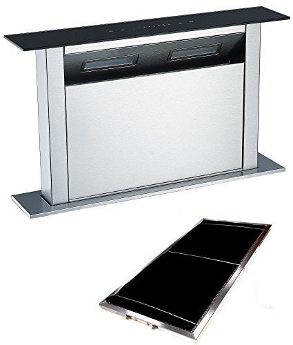 Cookology 60cm Downdraft Cooker Hood + Carbon Filters - Stainless Steel
