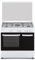 Aspes Cocina Gas Butano 5 Zonas de Cocción, Horno 62 L, Blanco AKGW5900PB. Control Manual, Quemador WOK triple llama, 2 Programas de Cocción, Compartimento Bombona, Tapa Abatible