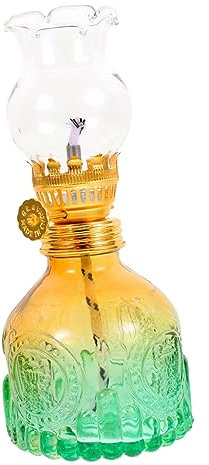 Garneck Vintage Glas Kerosinlampe Mit Winddichtem Lampenschirm Hitzebeständig Dekorative Öllampe Für Innen Außenbereiche Geeignet Für Balkon Zeremonien Und Stimmungsvolle Raumbeleuchtung