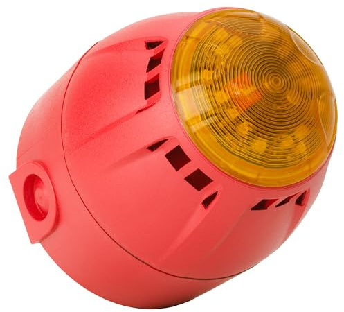 Compro Chiasso 100 Razor Deep Base Émetteur de signalisation (optique-acoustique, 39 tons, LED, IP65, 9-28 V DC, niveau sonore élevé, faible consommation de courant) Jaune