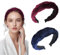 JAONLD Serre Tete Maquillage,2 Pièces Serre Tete Femme Bandeaux Mode pour Femmes,Bandeau Cheveux Femme pour la Maison,L'extérieur,le Sport et le Yoga(Bleu,Bordeaux)