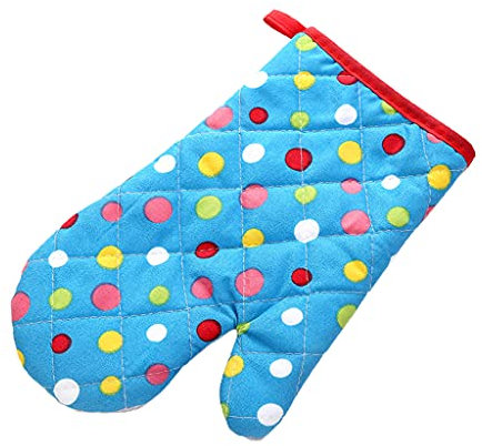 1 guanto da forno anti-scottatura, guanto da cucina, vassoio per piatti, ciotole, supporto per cottura al forno, imbottitura con clip per le mani