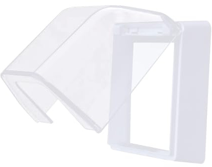 Qcbuegof 86 Type Outdoor Socket Waterproof Plastics Electric Outlet Cover Wall Mounted Dust Roof Box Easy to Install Spray Box Cover Wall Mounted