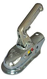 Winterhoff Attelage à Boule WW 13-N 1500 kg - Boîtier d’Attache pour Timon Rond 45 mm - Acier Galvanisé Haute Résistance pour Remorque avec Pression Verticale 100 kg