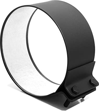 LANZZAS Collier de serrage pour tuyau de poêle - Diamètre : 200 mm - Couleur : gris fonte - Raccord pour tuyau de fumée