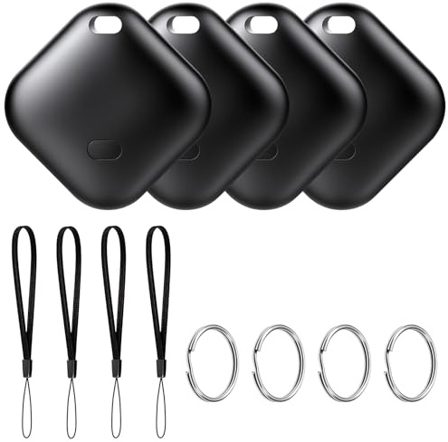 LURICO Air Tracker Tag Android, 4 PCS Smart Tag Localizzatore GPS per Android Funziona con Google Dov'è App Bluetooth Tracker Compatibile con Trova dispositivo (Solo Android) per Chiavi/Bagagli