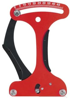 AMSLSIU Misuratore di tensione dei raggi Misuratore di calibrazione Strumenti misurazione Strumento riparazione delle ruote Indicatore del controllo dei raggi Accessorio per il ciclismo, Rosso