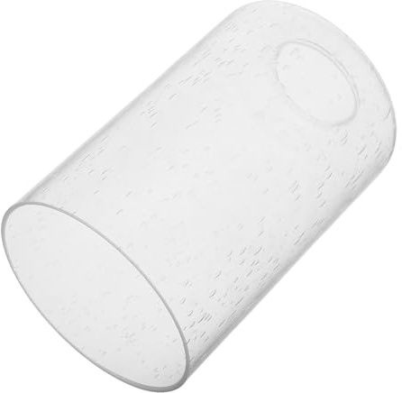Lurrose Pantalla Bordes Seguros de Cilíndrica Transparente Burbujas Diseño Moderno para Lámparas Colgantes Pared para Contemporánea