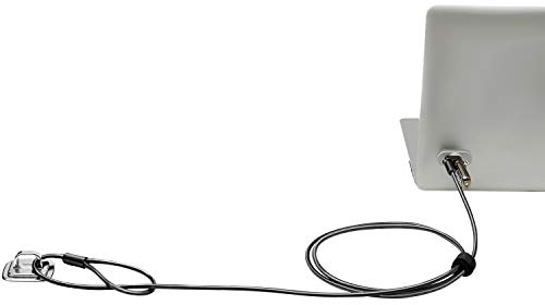 CaLeQi Zahlenkabel, Sicherheitsschloss für Notebook, Laptop, PC, Computer-Monitor, LCD, 2 m Kabel, Schwarz