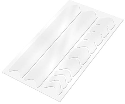 AlphaShield Fahrrad Rahmenschutz Kettenstreben Schutz Folie Aufkleber Rahmen Schutz Carbon MTB BMX Lackschutz Folie K099 (Transparent Matt)