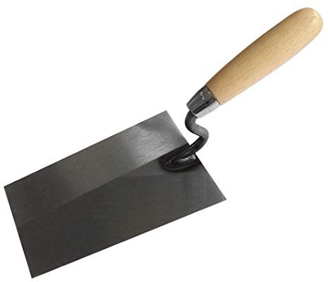 TECTOOL Maurerkelle, Stahl, Schwanenhals, Holzgriff, 160 mm