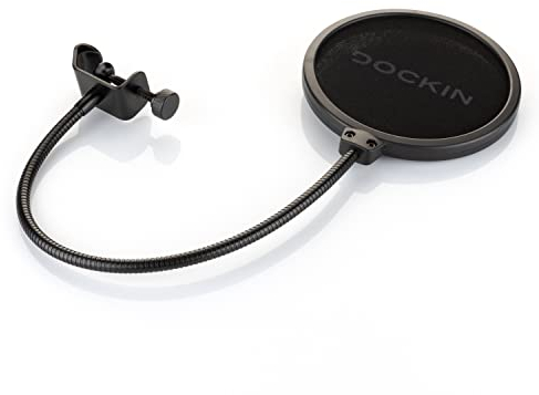 DOCKIN Pop-Filter für Mikrofone MP2000 und MP1000 USB für Podcasts und Gesangs- und Instrumentenaufnahmen, Mikrofonzubehör für Streaming und Podcasting