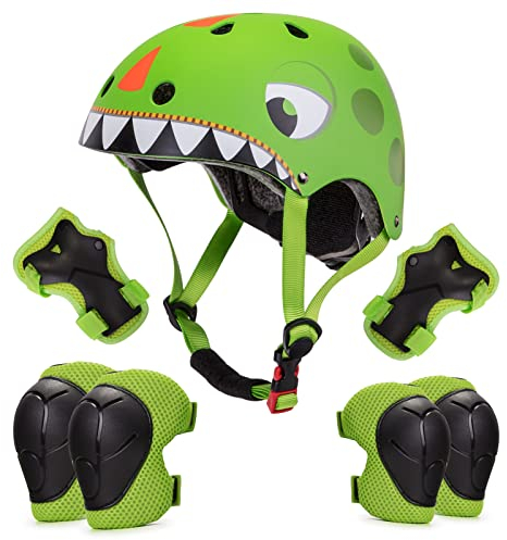 Kinderhelm 2 3 4 5 Jahre Jungen Mädchen, Kinder Fahrradhelm Verstellbar Kinderhelm mit Schoner Set 50-54 cm für Skateboard Klettern Skaterhelm Scooter Laufrad mit CE-Zertifizierung, Geschenk Kinder