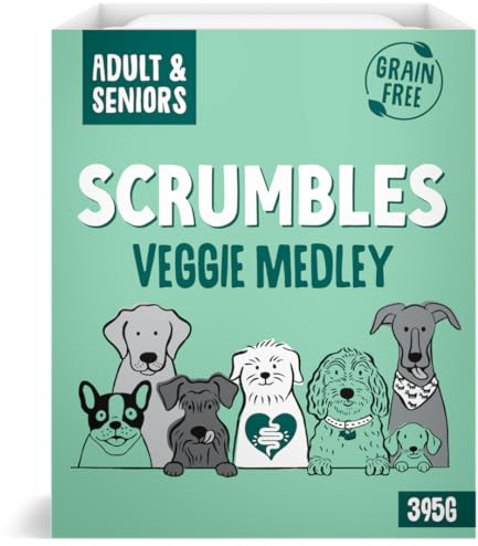 Scrumbles Natural Wet Dog Food, Grain Free Recipe, Vegetable Medley, 7 x 395g