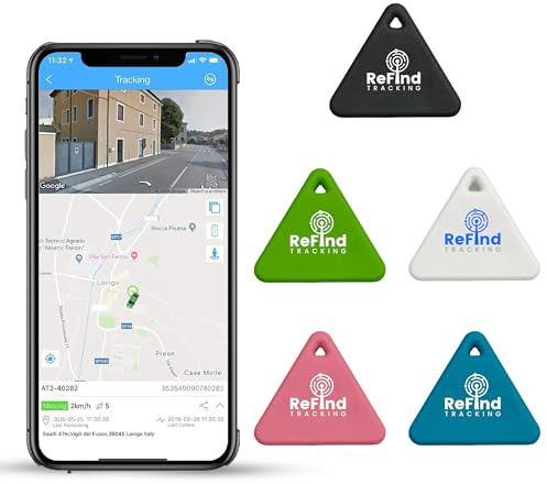 ReFind R3 Smart Tracker for Android and iPhone. Mini GPS Tag Bluetooth 5.0 Key Finder. Samsung AirTag Alternative for Keys, Pets, Wallets and Luggage (Black)