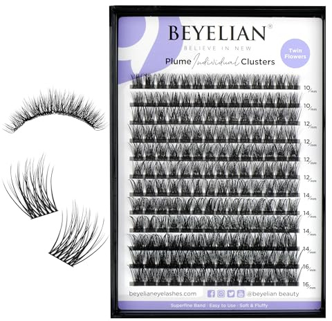 Beyelian Pestañas postizas de aspecto natural y pestañas de visón sintético, MAGIC-REW06