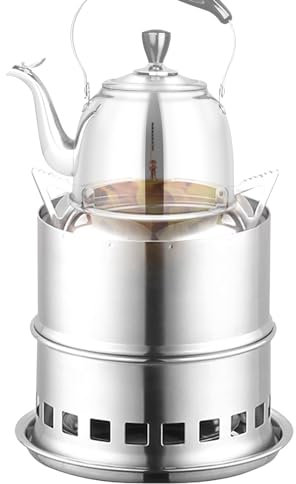 Aznever Feuerstelle aus Edelstahl | Holzkamine mit abnehmbarem Aschekasten,Holzfeuerstelle für den Außenbereich aus Edelstahl, tragbares Camping-Feuerstellen-Werkzeug für Camping