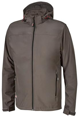 U-POWER | Giacca da Lavoro Uomo con Zip KYRA, Softshell Mechanical Stretch, Traspirante e Idrorepellente, 100% poliestere