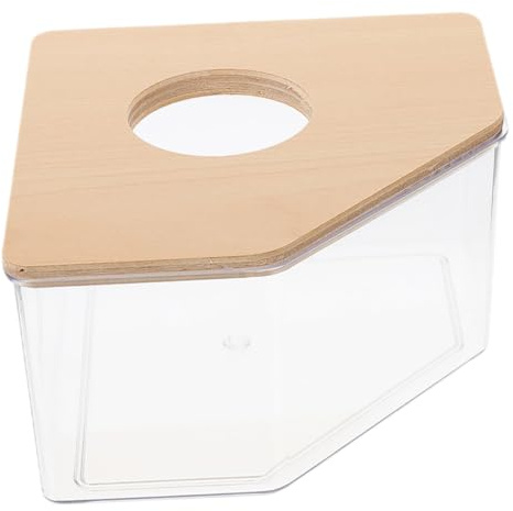 Kisangel Caja de Baño de Arena para Hámster Baño de Arena Transparente para Mascotas Accesorio Sanitario y Divertido para Hámster y Jerbos Fabricada de de Limpiar y Usar para Cuidado y