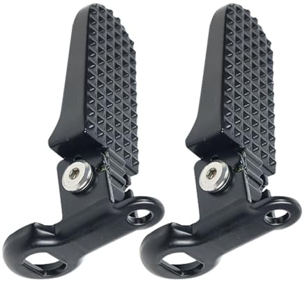 Jiakalamo Pedales Traseros De Bicicleta, 2 Piezas De Reposapiés Plegables Antideslizantes Para Bicicleta De Montaña Y Plegable, Reposapiés Con Liberación Rápida