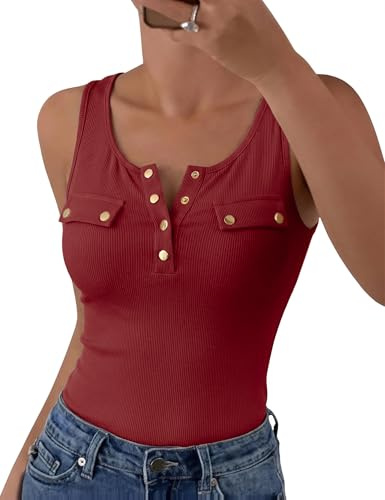 Gyabnw Vest Tops Women UK Square Neck Strappy Sleeveless Slim Fit Tank | Feminine ribbed vest top for women with square neck design, slim fit style for everyday casual outfits