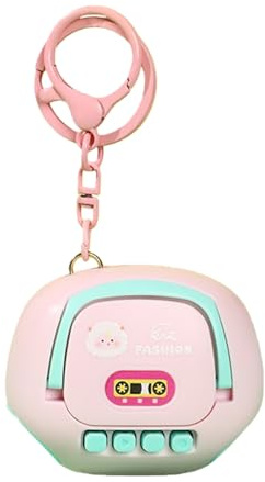 Llavero con Grabadora De Voz, con Diseño De Dibujos Animados, 6x4,6 Cm, Dispositivo De Grabación De Audio Portátil, Mini Grabadora De Dictado, Diseño Fácil De Usar, para Niños