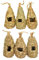 Selections Bird Rooster Pack (Pack of 6) Straw and Raffia Roosting Pouches