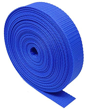 Sangle The Bead Shop -en polypropylène - 5 m de Long - pour Sac à Dos/Rucksack, Bagages/Chargement, Ceintures, Bleu Marine, 20 mm