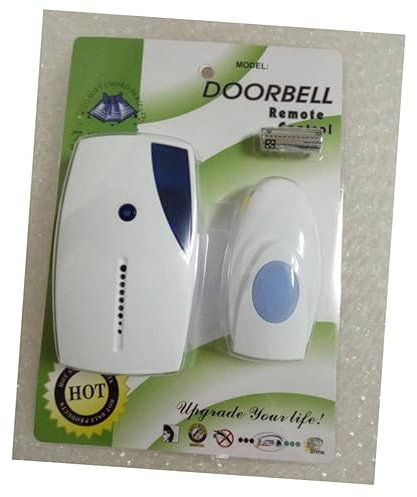 Hemobllo Sonnette Sans Fil Mélodies Carillon De Porte Sans Fil Pour Maison Bureau Blanche