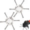 UnkrautbüRste, DrahtbüRste füR Freischneider, WildkrautbüRste 150mm Bohrung, UnkrautbüRste füR Freischneider füR Elektro-Rasentrimmer Mit 5 mm LochgrößE RasenmäHer Elektrowerkzeug