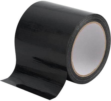 BENECREAT Ruban de Reliure de 20 m Ruban Adhésif de Réparation de Livre en Tissu Noir Brillant de 10cm Ruban Adhésif pour Réparer les Livres à Couverture Rigide Usagés