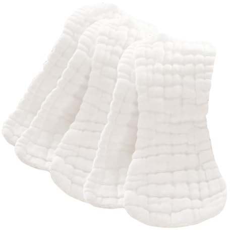 Beaupretty 5pcs Pure Cotton Nappies Newborn Diaper Newborn Nappies Muslin Diapers Essentials for