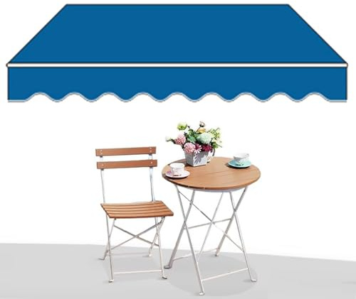 Tenda parasole estensibile per esterni, con bracci articolati, protezione UV, montaggio a parete e manovella, disponibile in 2 x 1,5 m, 3 x 2,5 m, 4 x 3 m, 5 x 3 m, per patio e balcone