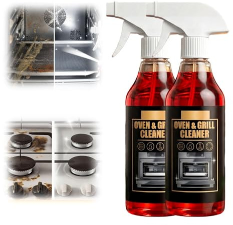 Oven Cleaner, 1Pcs 2026 Heavy Duty Oven Cleaner, Powerful Kitchen Grease Remover, Easy Deep Clean for Racks Grills (1)