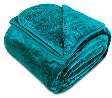 Gräfenstayn® Kuscheldecke Cashmere-Feeling - super weich & flauschig - Dicke & warme Fleecedecke - kuschelige Sofadecke, Wohndecke & Tagesdecke - Überwurf Decke Sofa, Couch (Petrol-Grün, 150x200 cm)