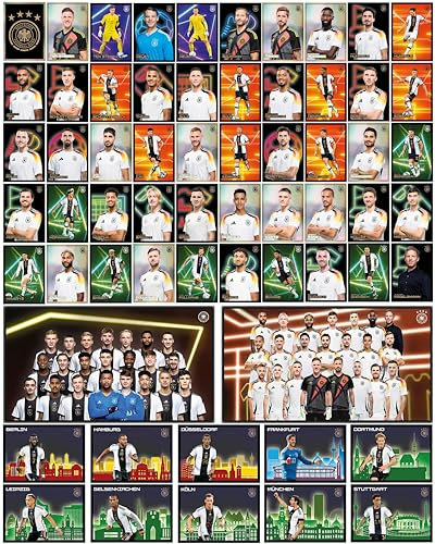 Komplett-Set: Alle DFB Team-Sticker für das Ferrero Sammelheft EM 2024 - Alle 62 Sammelsticker