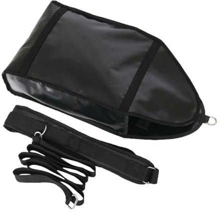 TEQIN Gewichtsschlitten-Trainer, verstellbar, tragbar, mit 3 Gewichtssandsäcken, hält bis zu 13,6 kg, 360°-Sandsack-Schlittentrainer für drinnen und draußen, Sprinter-Geschwindigkeitstraining