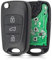 Lizbn 3 Tasten Hyundai Fernbedienung Schlüsselanhänger Folding Hyundai 3 Tasten Hyundai Fernbedienung für Hyundai i20 i30 i35 Kia K2 K5 Sorento Sportage Elantra mit Klinge 433MHz ID46 Chip