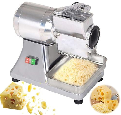 Râpe électrique Rotative 550W + Récipient, Râpe à Fromage Commerciale, Râpe à Fromage électrique Trancheuse, Pour Fromage, Beurre, Chapelure De Son De Pain