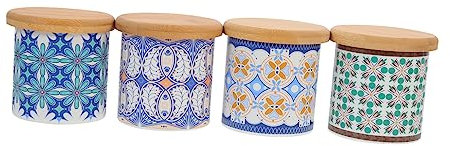 INOOMP 4ensembles Pots Décoratifs pour Plantes pour Maison Bureau Et Décoration Intérieure Style Et Naturel