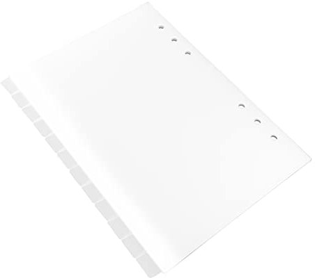 DIKACA 12-teilige Trennblätter Durchscheinende Registerreiter Für Ordner Dokumentenklassifizierung Und Robustes Kreatives Design Im A5-format Für Notizbücher