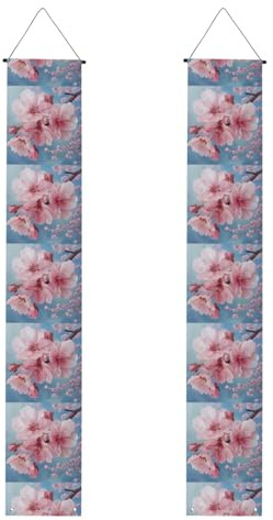 Impresión de flores de cerezo japonés, múltiples ocasiones, para colgar en cualquier lugar, decoración de celebraciones, suministros de fiesta de graduación