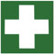 Metafranc Hinweisschild Symbol: Verbandskasten - 150 x 150 mm, nachleuchtend / Beschilderung / Verbandskasten / Erste-Hilfe-Kennzeichnung / Sicherheitsmarkierung / Gewerbekennzeichnung / 503850