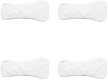 Healeved Four-Layer Washable Reusable Adult Diaper Inserts with Soft Breathable Cotton Liner High Absorbency Incontinence Pads for Men and Women 23.62X10.62X4.72In 4-Pack for Daily Care